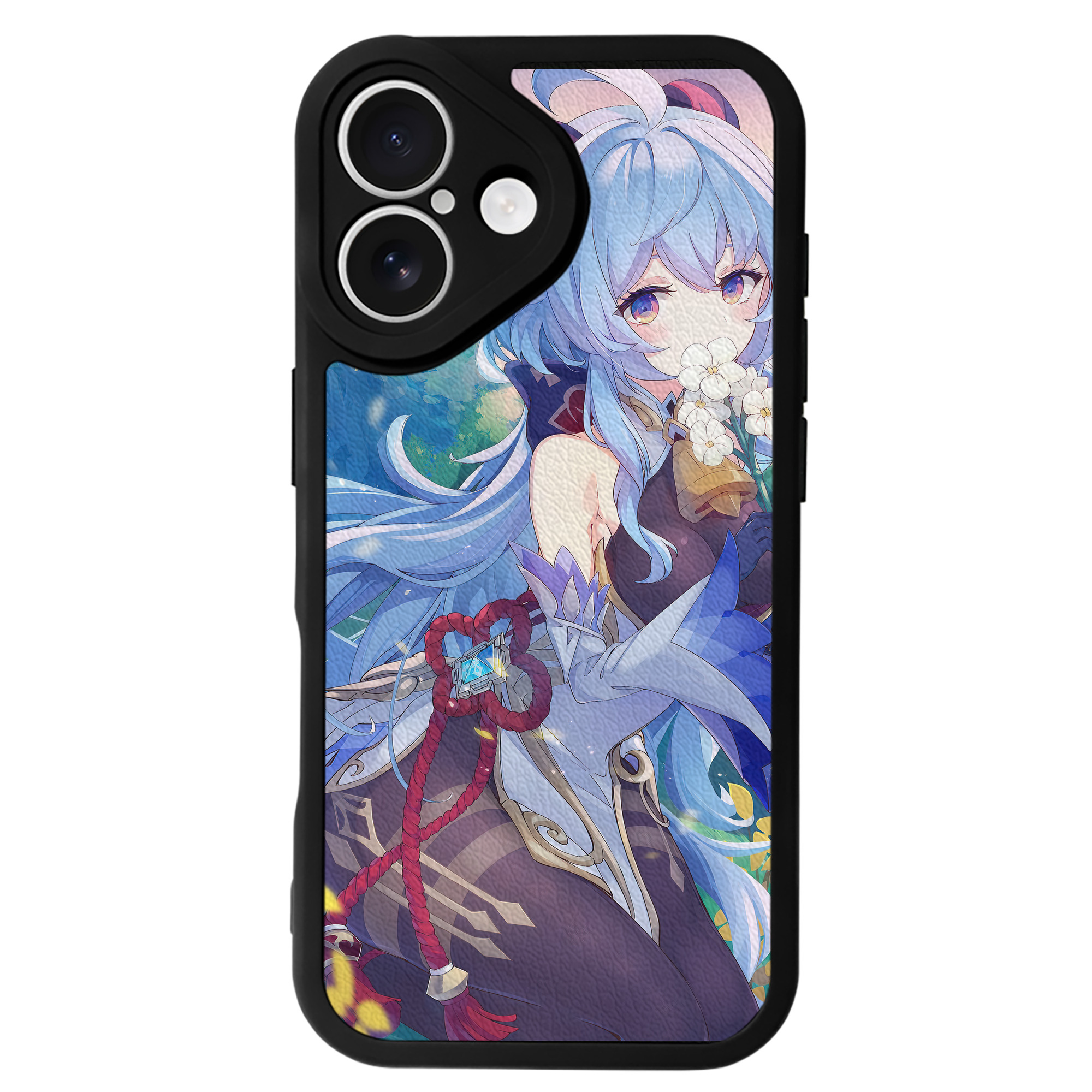 げんし神 genshin 【iPhone 16シリーズ対応】シリコンスマホケース（レザー調） 材質：シリコン